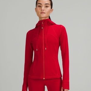 Lululemon Red w Gold Hardware Lunar New Year Hooded Define Jacket Nulu NWOT